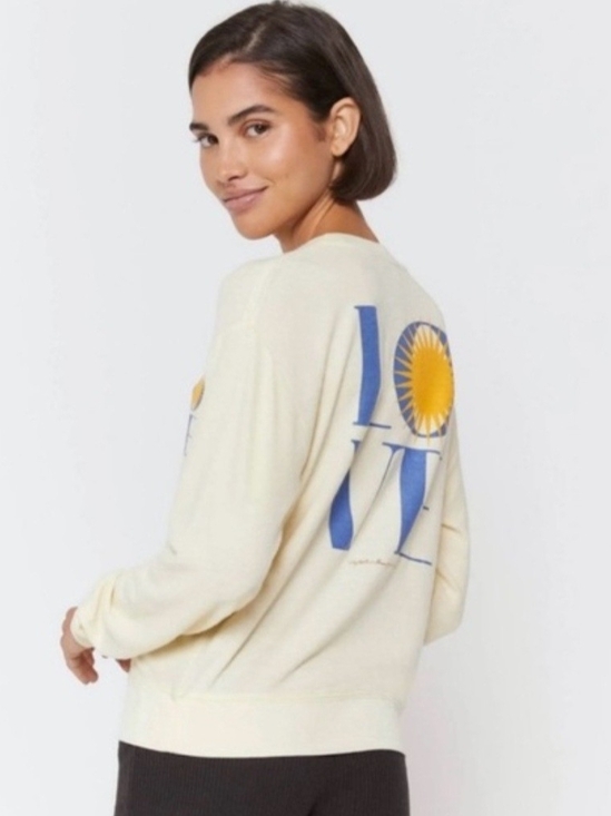 Spiritual Gangster Sweaters - Spiritual Gangster Savasana Love Crewneck Sweatshirt Size Medium